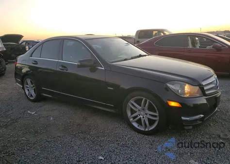 2012 Mercedes-Benz C 250 from USA, damaged, VIN WDDGF4HB2CA627328